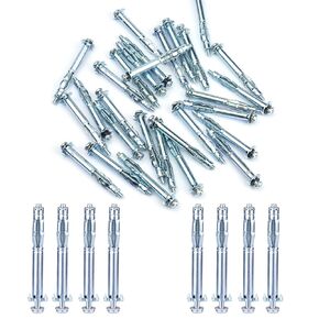 Heavy Duty Hollow Wall Anchors, Paick Zinc Plated Steel Molly Bolt Screws Set for Drywall, Plaster and Tile (30pcs M6x52)