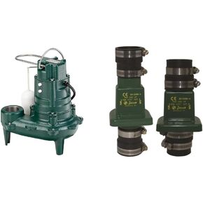 Zoeller Waste-Mate 267-0001 Sewage Pump, 1/2 HP Automatic – Heavy-Duty Submersible Sewage, Effluent or Dewatering Pump