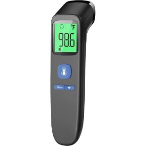 Non-Contact Thermometer for Adults and Kids, Digital Forehead Thermometer with Fever Alarm, Silent Mode and 35-Set Memory, Forehead/Object 2 in 1 Mode, FSA/HSA Eligible Thermometer