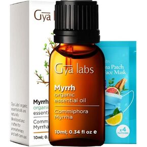 زيت النعناع العضوي للشعر من Gya Labs - زيوت النعناع العطرية - زيت النعناع العطري العضوي الطبيعي عالي الجودة للناشر والبشرة - (0.34 أونصة سائلة)