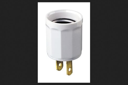 Leviton 61-W Lampholder Adapter Plug Wht, No Size, White in Saudi Arabia