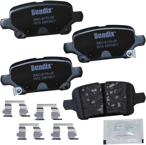 وسادة فرامل من السيراميك من Bendix Premium خالية من النحاس CFC1088 (مع أجهزة التثبيت الخلفية) in Kuwait