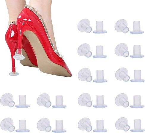 9 Pairs Clear High Heel Protectors Heel Stoppers for Wedding Mates Bridesmaid(Small/Middle/Large) in Saudi Arabia
