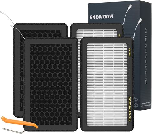 SNOWOOW Tesla Model 3 Model Y Air Filter HEPA 2 Pack with Activated Carbon Tesla Cabin Air Filter Replacement (2016-2023) in Kuwait
