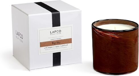 LAFCO New York Signature Candle, Star Magnolia - 15.5 oz - 90-Hour Burn Time - Reusable, Hand Blown Glass Vessel - Made in The USA in Kuwait