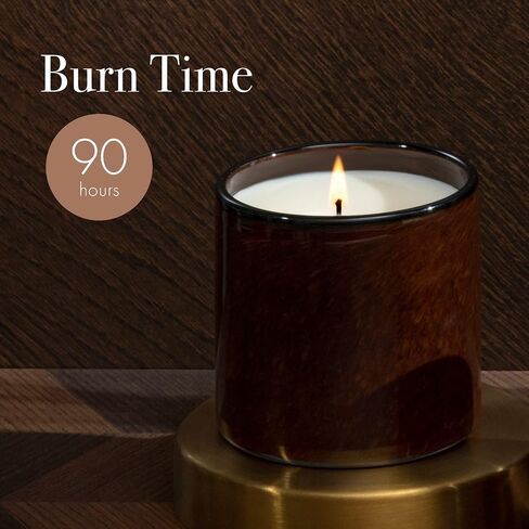 LAFCO New York Signature Candle, Star Magnolia - 15.5 oz - 90-Hour Burn Time - Reusable, Hand Blown Glass Vessel - Made in The USA in Kuwait