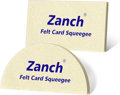 Zanch Wool Felt Squeegee Window Tint Tools Wool Soft Card Squeege for Vinyl, Flexible Shrink Squeegee Automotive Window Tint Squeegee Wrap Squeegee Tool for Car Wrapping Window Tint Film Tool 2PCS in Kuwait