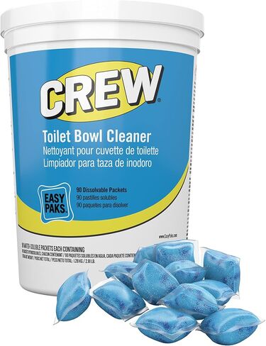 CREW Diversey Easy Paks منظف المراحيض، رائحة الزهور المنعشة، عبوة 0.5 أونصة، 90 عبوة/حوض، 2 حوض/كرتون in Kuwait