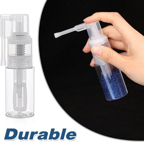 KALIONE 2 Pcs Glitter Duster Sprayer Transparent Craft Glitter Spray Bottle Empty Multi-Purpose Empty Plastic Spray Bottle Portable 35ml Bottles for Craft Scrapbooking Cardmaking in Kuwait