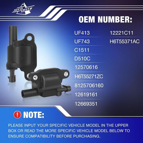 JOYOMSTW Ignition Coil Pack Round Replacement for Chevy GMC Silverado 1500 2500 Tahoe Suburban Express Sierra Savana Yukon XL Escalade V8 4.8L 5.3L 6.0L Replace# UF262 19005218 D585 C1251 Set of 8 in Saudi Arabia