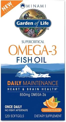 Garden of Life EPA/DHA Omega 3 Fish Oil - Minami Natural Brain Function, Heart and Mood Supplement, 30 Softgels in Saudi Arabia