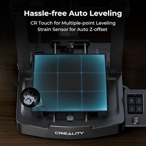 طابعة Creality Ender 3 S1 ثلاثية الأبعاد مع جهاز بثق محرك مباشر CR Touch تسوية تلقائية عالية الدقة مزدوجة المحور Z برغي صامت حجم الطباعة 8.6X8.6X10.6in، ترقية Ender 3 V2 (Ender 3 S1) in Kuwait