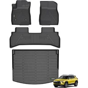 ANBINGO®-All Weather Floor Mats & Cargo Liner Set for Chevrolet Trailblazer 2021-2024 TPE Car Floor Liners Waterproof Non-Slip Full Set