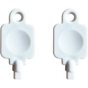 (2) KeyPower Keys for Georgia Pacific Toilet Paper Dispenser Key # 50413 ，Compatible with Jumbo Roll Bath Tissue dispensers (#58050#59009) and Vista Center-Pull Towel dispensers (# 54050) (2)