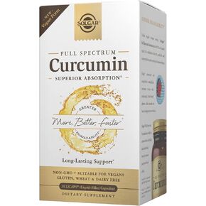 Solgar Full Spectrum Curcumin - 60 LiCaps - Superior Absorption - Brain, Joint & Immune Health - Non-GMO, Vegan, Gluten Free, Dairy Free - 60 Servings