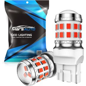 Marsauto 3157 LED Bulbs for Brake Backup Reverse Light, 4157 3057 3156 3056 3456 3457 with Projector Replacement DRL Tail Back up Parking Lights, Xenon White 6000K（Pack of 2）