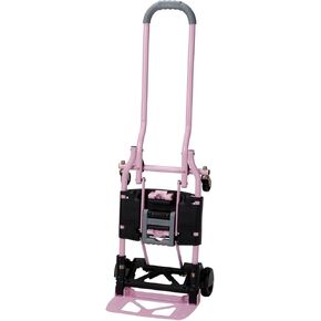 COSCO 12225YGB1E 2-in-1 Folding Hand Truck, 300 lb. Capacity, Multi-Position with Extendable Handle, Black/Yellow