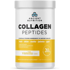 Ancient Nutrition Collagen Peptides, Collagen Peptides Tablets, Unflavored Hydrolyzed Collagen, Supports Healthy Skin, Hair, Joints, Gut, Gluten Free, Paleo, and Keto Friendly, 30 Count