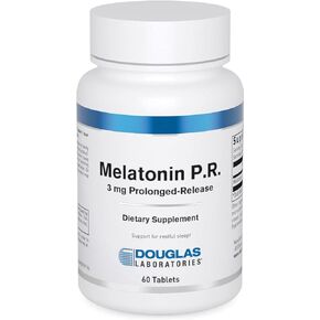 Douglas Laboratories Melatonin P.R. | 3 mg Prolonged-Release Melatonin to Support Sleep/Wake Cycles* | 180 Tablets
