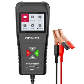 OBDResource 6V 12V 24V Automotive Battery Tester 3in1 Professional Digital Alternator Analyzer 100-2000 CCA Battery Load/Cranking/Charging System Test for Cars Motorcycles Trucks