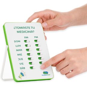 Persistence Health Medication Tracker & Pill Reminder | Visual Reminder Alarm | 7 Day AM PM | Take and Slide | No More Second-guessing or Double-dosing | Perfect for The Elderly