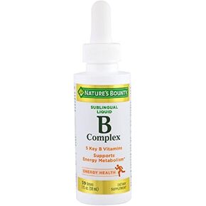 Nature's Bounty Vitamin B Complex Sublingual Liquid 2 oz (Pack of 3)