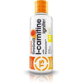 Top Secret Nutrition Fireball L-Carnitine Liquid w/Paradoxine, Cherry, 16 Ounce