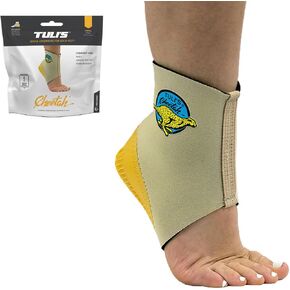 Tuli’s Cheetah Heel Cup with Compression Sleeve, Barefoot Protection for Adults with Plantar Fasciitis, One Size Fits All