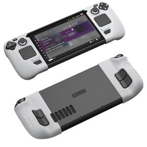 JSAUX Silicone Grip Protection Case Compatible for Steam Deck, Steam Deck GripSkin, GripArmor Silicone Sleeve Set (one Left and one Right) - GP0016 Grey