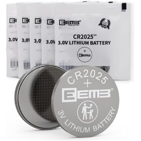 EEMB 100 Pack CR2025 Battery 3V Lithium Battery Button Coin Cell Batteries 2025 Battery for Key FOBs, calculators, Coin counters, Watches, Heart Rate Monitors, Glucose Monitors and More