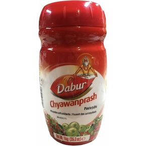 Dabur Chyawanprash Spread: Ayurveda Herb Infused Elixir for Revitalization, Support Energy & Vitality Enhancement - Fortified with 40 Ayurvedic Herbs - Suitable for Ages 12+ (1 kg - Pack of 1)