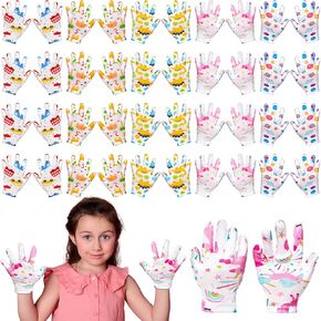 Xtinmee 20 Pairs Eczema Gloves for Kids Cotton Gloves Moisturizing Gloves for Sensitive Irritated Skin Eczema Reusable Elastic Gloves Soft and Does Not Hurt