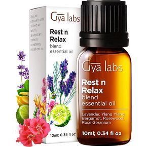 Gya Labs Rest N Relax Essential Oil Blend - Calming & Relaxing (0.34 fl oz)
