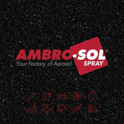 Ambro-Sol - G019 Graphite Grease Spray, Lubricant Ideal for Land Machinery, Agriculture, Construction, 100% Infinite Recyclable Tinplate Spray Canister, NET WT. 10.3 Oz. 400ml. in Saudi Arabia