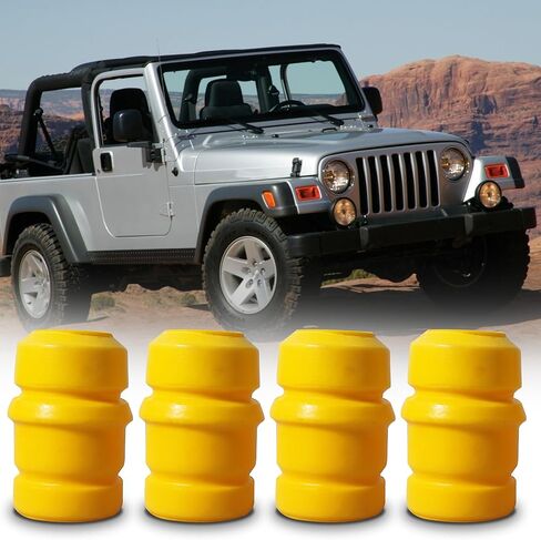 Yukauto TJ Bump Stop Compatible with 1997-2006 Wrangler TJ, 1993-1998 Grand Cherokee ZJ, 1994-2002 RAM 1500 2500 3500(1Pair) in Kuwait