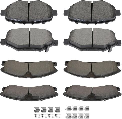 Ceramic Brake Pads Kits,SCITOO 8pcs Brakes Pads Set fit for 2003-2006 for Dodge for Durango,2002-2005 for Dodge for Ram 1500 in Kuwait