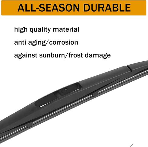 TOP-VIGOR 12" Car Rear Windshield Wiper Blade Arm Set for Infiniti QX30 Q30 2016-2019, Rubber Automatic Windshield Wiper Blade in Kuwait