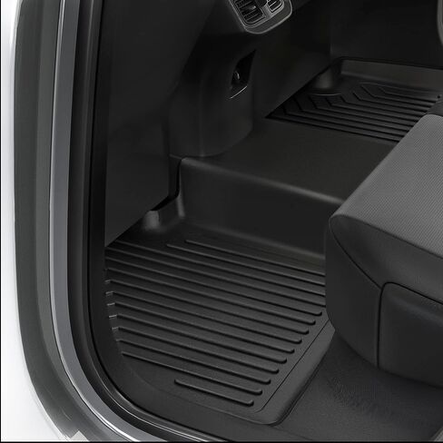 سجادات أرضية OEDRO ذات 3 صفوف وبطانات صندوق الأمتعة متوافقة مع 2021-2023 Jeep Grand Cherokee L (فقط لـ 6 ركاب بدون وحدة تحكم مركزية)، مجموعة سجادات أرضية تناسب جميع الأحوال الجوية باللون الأسود in Kuwait