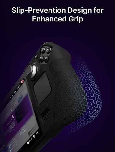 JSAUX Silicone Grip Protection Case Compatible for Steam Deck, Steam Deck GripSkin, GripArmor Silicone Sleeve Set (one Left and one Right) - GP0016 Grey in Saudi Arabia