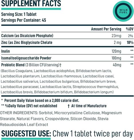 Oral Probiotics for Mouth Bad Breath - Dental Probiotics for Teeth and Gums - 3 Billion CFU Advanced Bad Breath Treatment for Mouth Health - 45 Prebiotic and Probiotic Lactobacillus Salivarius Tablets in Kuwait