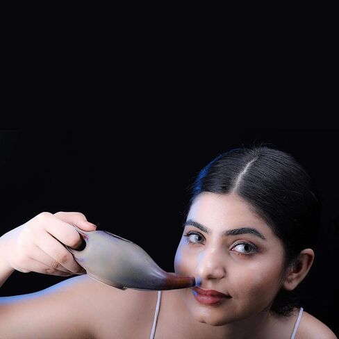 HealthGoodsIn Ceramic Neti Pot, Premium Handcrafted Durable, Dishwasher Safe with 2 Silicone Nozzle Tip, 225 Ml. (7.6 FL Oz) Capacity - Elegant Blue Gradient Color in Kuwait