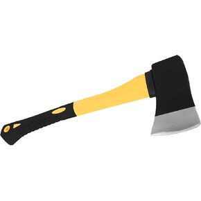 Performance Tool M7105 Heavy Duty Fiberglass Handle Hammer with Anti-Shock Rubber Cushion Grip and Mirror Polished Striking Face, 11-Inch Handle