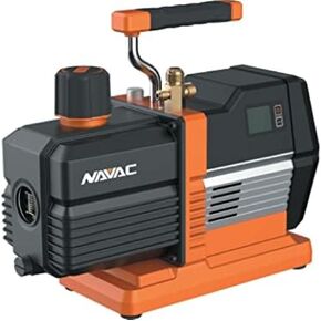 NAVAC NRP8Di Master Series Vacuum Pump, 8 cfm, Dual-Stage, 15 Microns, Built-in Micron Gauge