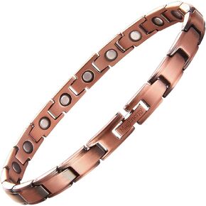 MagEnergy Titanium Magnetic Bracelet – Magnetic Bracelets for Women – Adjustable Length with Sizing Tool - Premium Jewelry Gift…