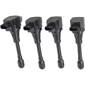 Ignition Coil Pack Set of 4 - Compatible with Nissan Vehicles - 2002, 2003, 2004, 2005, 2006 Altima 2.5L, Sentra 02, 03, 04, 05, 06 - Replaces 224488H300, 224488H315, 22448-8H310, 22448-8H311