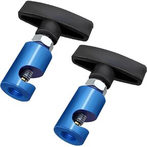 Ysil Hood Strut Clamp and Spark Plug Caliper 2-in-1,2Pcs Lift Support Clamp,Spark Plug Gap Gauge Tool,14mm Spark Plug Gap Tool,Hood Clamps for Universal Lift Support Cars(Blue)