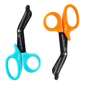 Bandage Shears LIBKUR Medical Scissors Trauma Shears for ER Nurse Premium Quality Stainless Steel Shear 7.5" Fluoride Coated Non-stick Blades Nursing Scissors for Doctor (Purple Blue)
