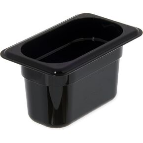Carlisle FoodService Products 3068807 Plastic Food Pan, 1/9 Size, 6 Inches Deep, Clear (Pack of 6)