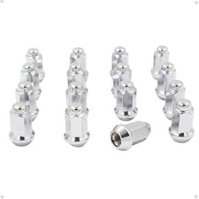Wheel Accessories Parts Set of 16 ATV/UTV Blue Spike Installation Lug Nut Kit | Solid Metal Lug Nuts 10 X 1.25 Thread 3.35" Tall Closed End Bulge Acorn Spiked Lug Nut 1 Long Socket Key (M10x1.25)