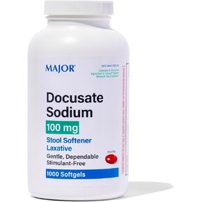 DOK Stool Softener 100 Mg 1000 Softgels
